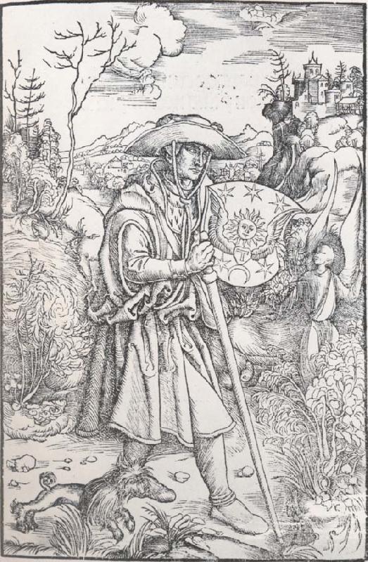Albrecht Durer Jean Charlier de gerson as a pligrim oil painting image